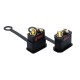 RJX 5pairs QS8 Male Female Plug Waterproof Cap Power Electric Connector Dustproof Cover Protective Shell Housing