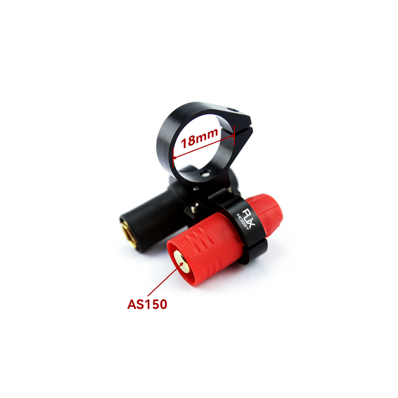 RJX 1pcs AS150 Fixed Seat Connector Mount Base Plug Fixture 16 18 20mm Tube Support Holder Bracket For RC Plant Drone