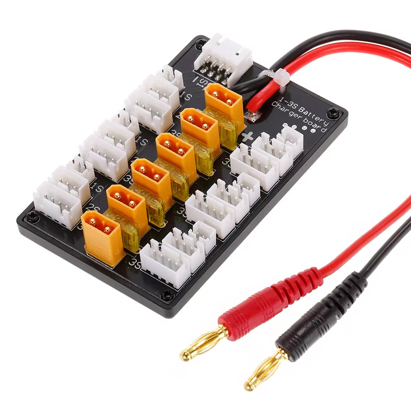 RJX 1pcs 1S-3S XT30 Parallel Charging Balance Board For RC Lipo IMAX B6 B6AC Battery Charger