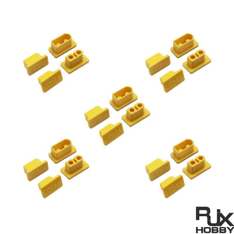 RJX 5Pairs XT60 XT60H XT60W XT60U Male Female Plug Dust Cap PVC Protective Cover Anti-Dirt Cap Protector Shell 