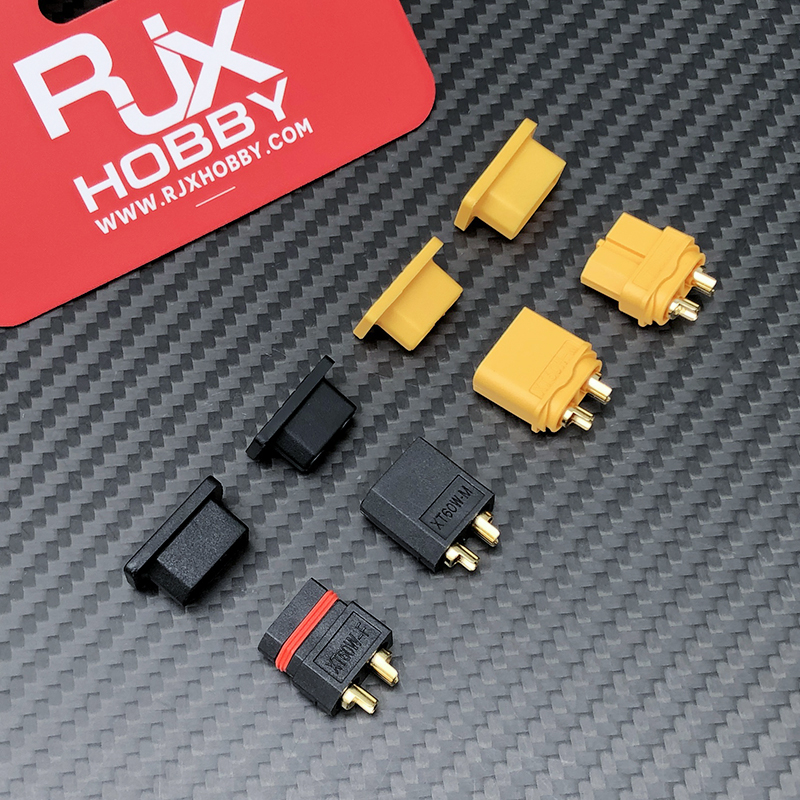 RJX 5Pairs XT60 XT60H XT60W XT60U Male Female Plug Dust Cap PVC Protective Cover Anti-Dirt Cap Protector Shell 