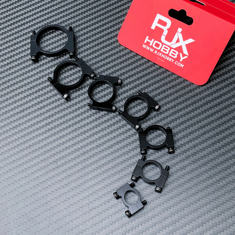 RJX 1pcs 12 16 18 20 22 25 30mm Alloy Tube Clamp Fixture Clip Pipe Bracket for UAV Drone Spare Parts