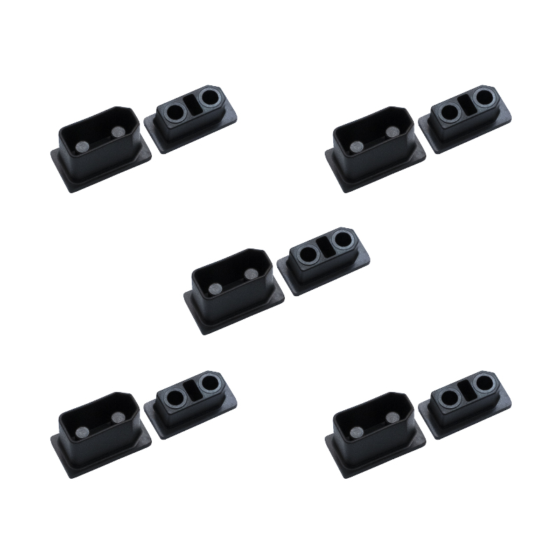 RJX 5Pairs XT90 Male Female Plug Dust Cap PVC Protective Cover Anti-Dirt Cap Protector Shell