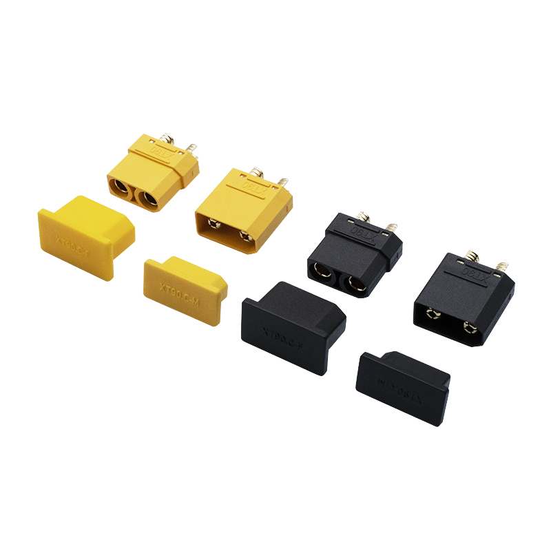 RJX 5Pairs XT90 Male Female Plug Dust Cap PVC Protective Cover Anti-Dirt Cap Protector Shell