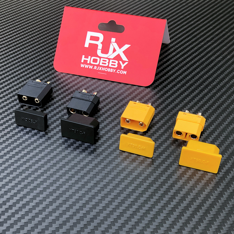 RJX 5Pairs XT90 Male Female Plug Dust Cap PVC Protective Cover Anti-Dirt Cap Protector Shell