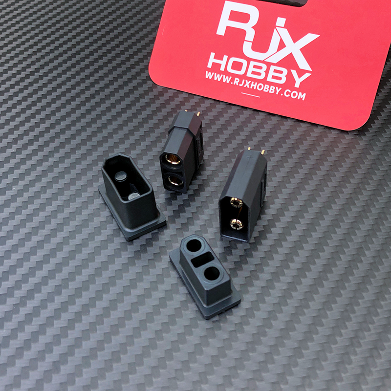 RJX 5Pairs XT90 Male Female Plug Dust Cap PVC Protective Cover Anti-Dirt Cap Protector Shell