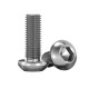 RJX 50pcs M2 4-20mm TA2 Button Head Titanium screws