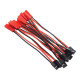 RJX 10pcs 10cm 20AWG JR Male Servo to JST Female Plug Receiver Connector Adapter Cable 