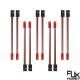 RJX 10pcs 10cm 20AWG JR Male Servo to JST Male Plug Receiver Connector Adapter Cable 