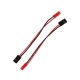 RJX 10pcs 10cm 20AWG JR Male Servo to JST Male Plug Receiver Connector Adapter Cable 