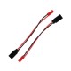 RJX 10pcs 10cm 20AWG JR Female Servo to JST Male Plug Receiver Connector Adapter Cable