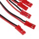 RJX 10pcs 10cm 20AWG JR Female Servo to JST Male Plug Receiver Connector Adapter Cable