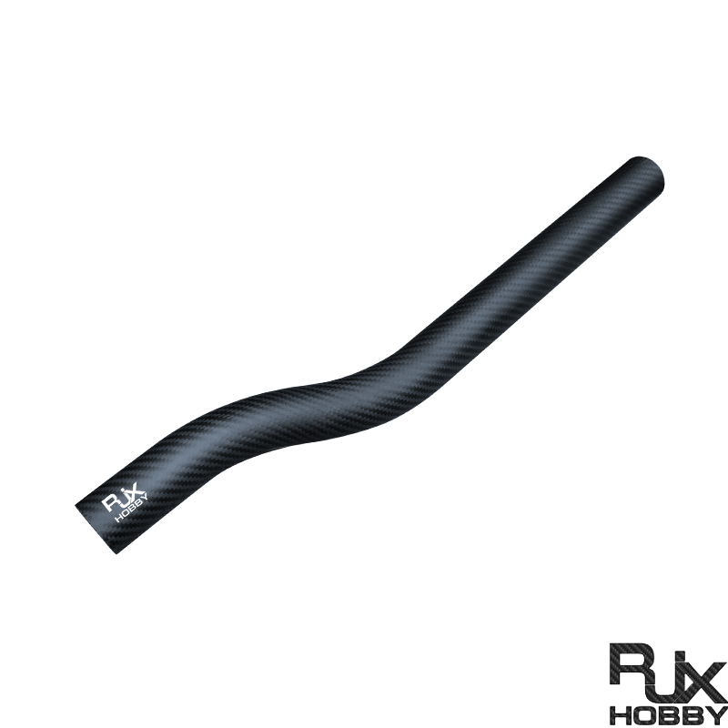 RJX 1pcs 40x37x500mm 3K carbon fiber bend tube for UAV drone arm Plant Protection Multicopter
