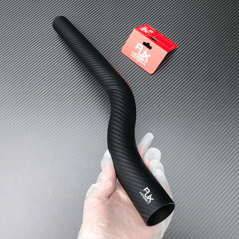 RJX 1pcs 40x37x500mm 3K carbon fiber bend tube for UAV drone arm Plant Protection Multicopter