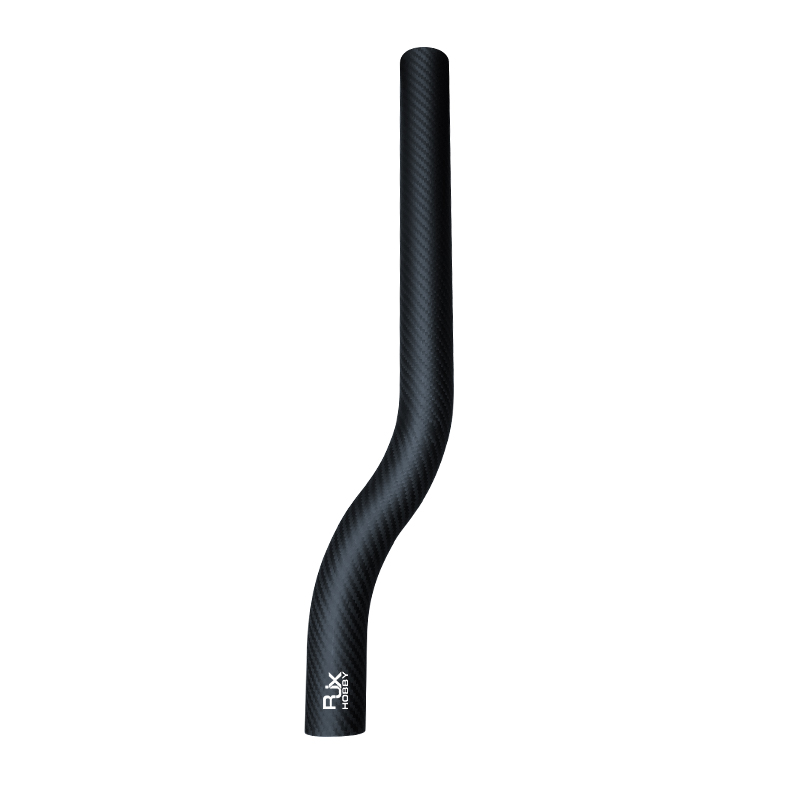 RJX 1pcs 40x37x500mm 3K carbon fiber bend tube for UAV drone arm Plant Protection Multicopter