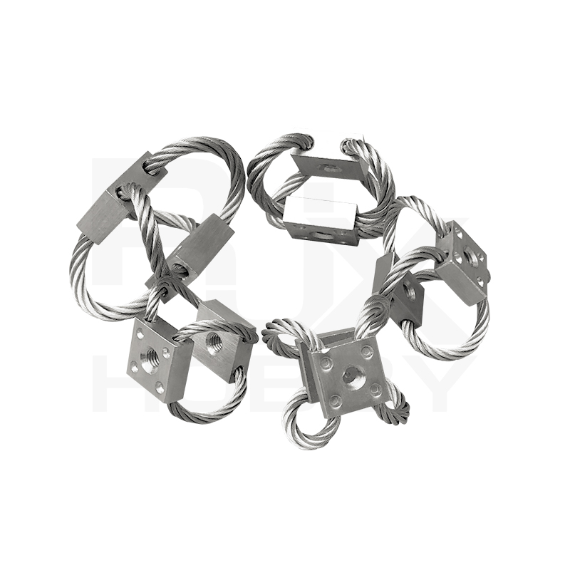 RJX 4pcs M5 M6 RC UAV Aerial Photography High Performance Steel Wire Rope Isolator Anti-vibration Shock Gimbal Dampener