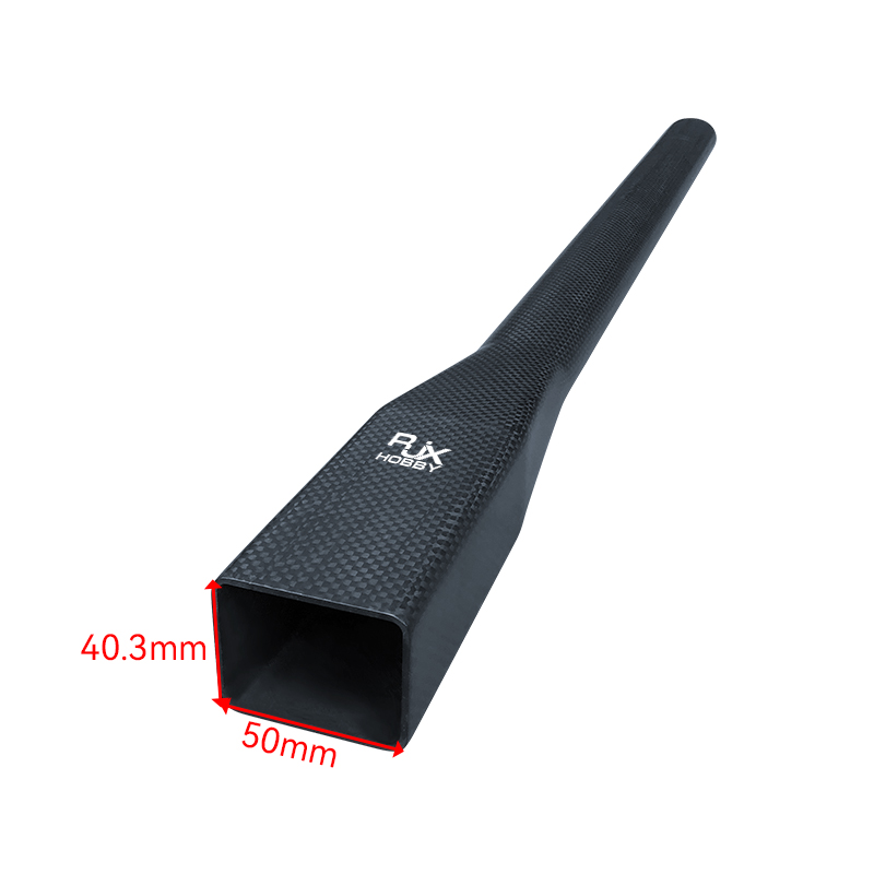 RJXHOBBY Custom Carbon fiber Oval to rectangular tube  arm for Plant Protection UAV Multicopter