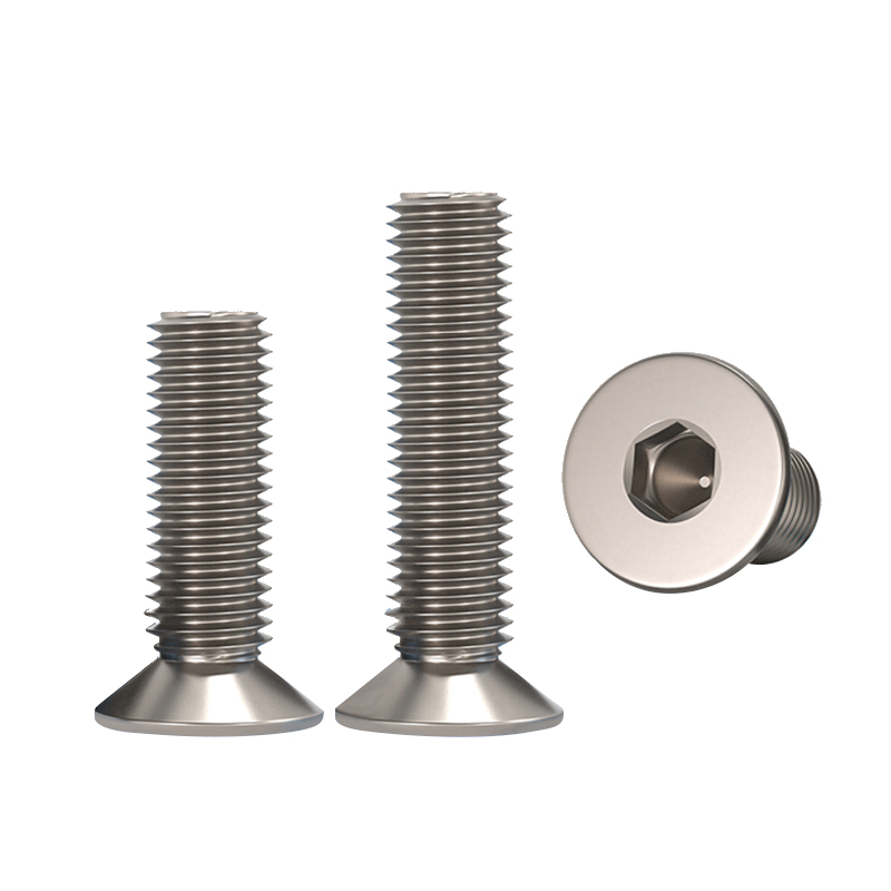 RJX 50pcs M3 6-40mm TA2 Countersunk Hex Socket Screw