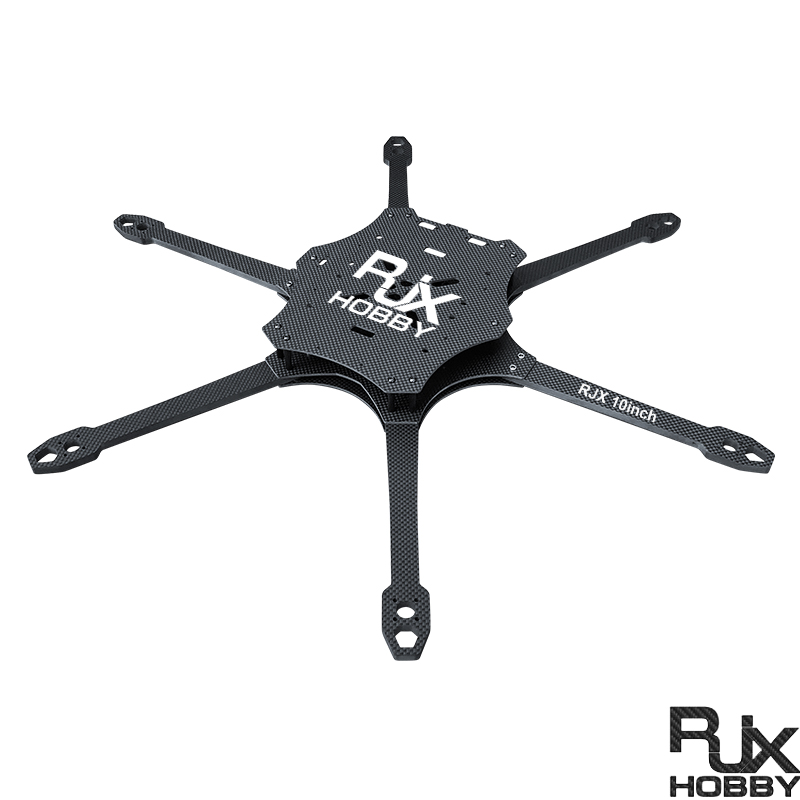 RJX Mark4 10 inch 6 Arms Carbon Fiber Frame Kit For RC FPV Racing Drone