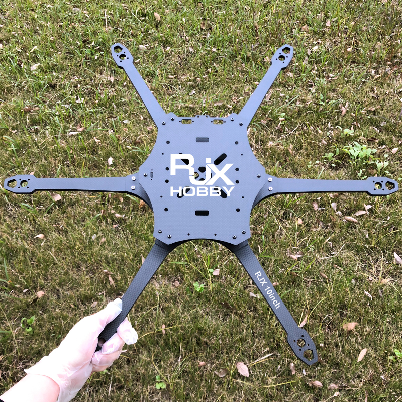 RJX Mark4 10 inch 6 Arms Carbon Fiber Frame Kit For RC FPV Racing Drone
