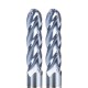 RJX 1pcs R2-R10 4 Flute tungsten steel Carbide Ball nose Cutter for Aluminum CNC Center Machining Milling Tool
