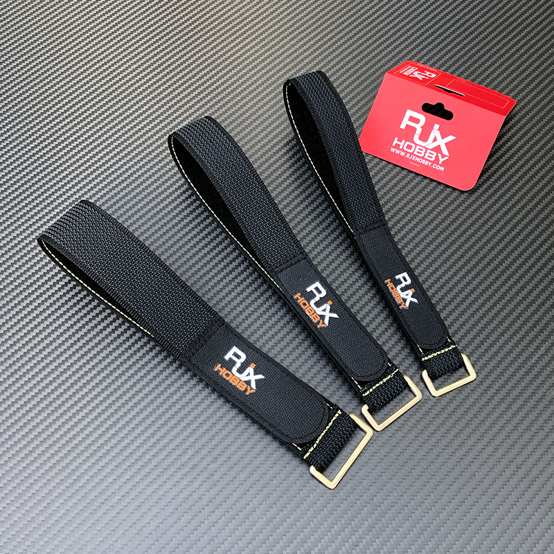 RJXHOBBY 1pcs Kevlar Stitched Non-Slip Silicone Battery Straps(Width: 25 30 38mm Length: 500-1000mm)