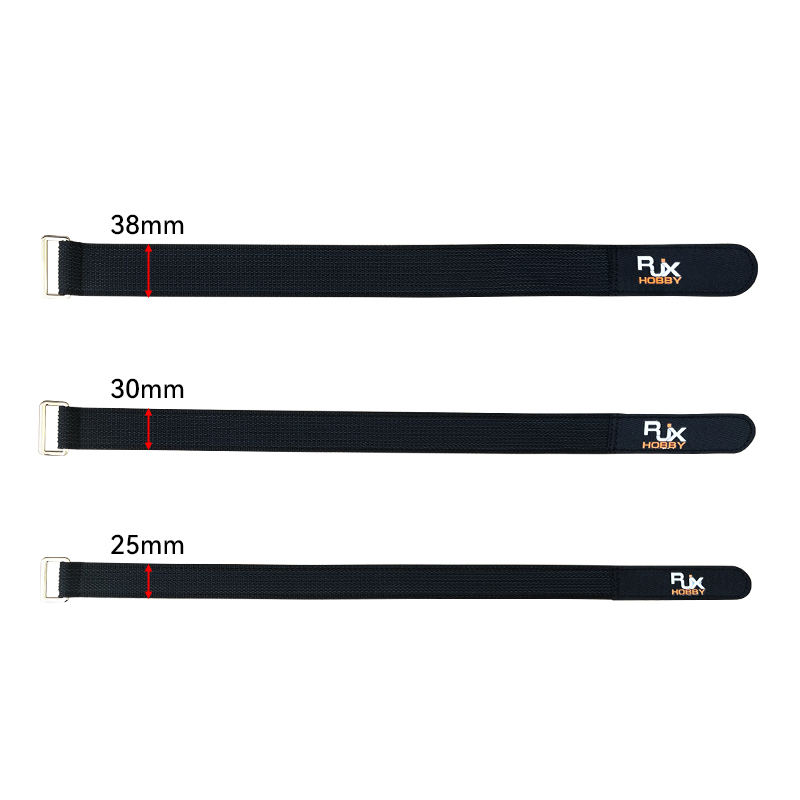 RJXHOBBY 1pcs Kevlar Stitched Non-Slip Silicone Battery Straps(Width: 25 30 38mm Length: 500-1000mm)