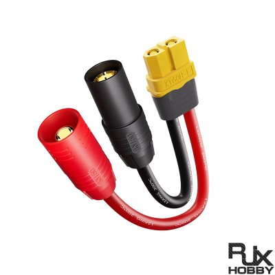 RJXHOBBY 1pcs XT60 Female to AS150 Anti-Spark Male Female