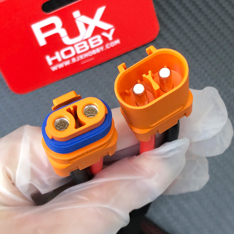 RJX 1pcs Power Wiring Harness LFB40-F to LFB40-M /LFB50-F to LFB50-M/1100mm 10 AWG Silicone 