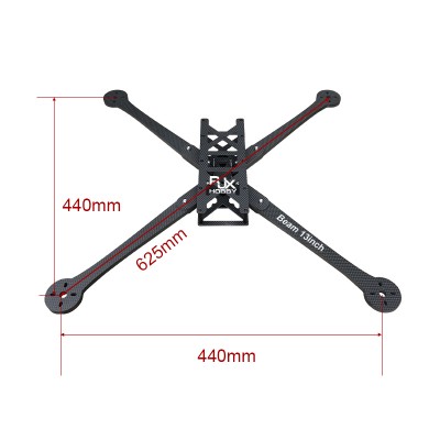 RJX Beam 13inch Carbon Fiber Frame Kit For RC FPV Racing Drone