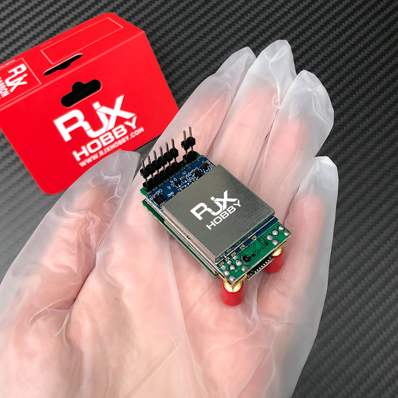 RJX 1Set 1.2G/1.3G Image Transmission Dual Receiver Module with Dipole Antenna SMA for FPV Glasses FatShark Skyzone DJI Goggles V1V2