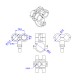 RJX 1pcs AS150 Fixed Seat Connector Mount Base Plug Fixture 20mm Tube Support Holder Bracket For RC Plant Drone