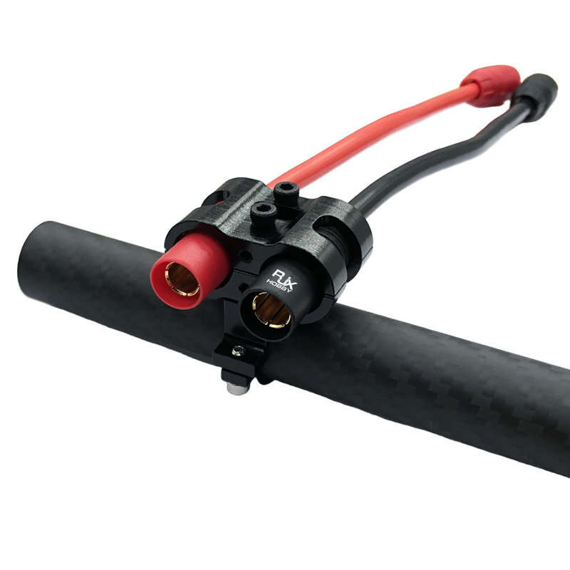 RJX 1pcs AS150 Fixed Seat Connector Mount Base Plug Fixture 20mm Tube Support Holder Bracket For RC Plant Drone