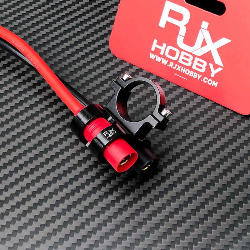 RJX 1pcs AS150 Fixed Seat Connector Mount Base Plug Fixture 20mm Tube Support Holder Bracket For RC Plant Drone