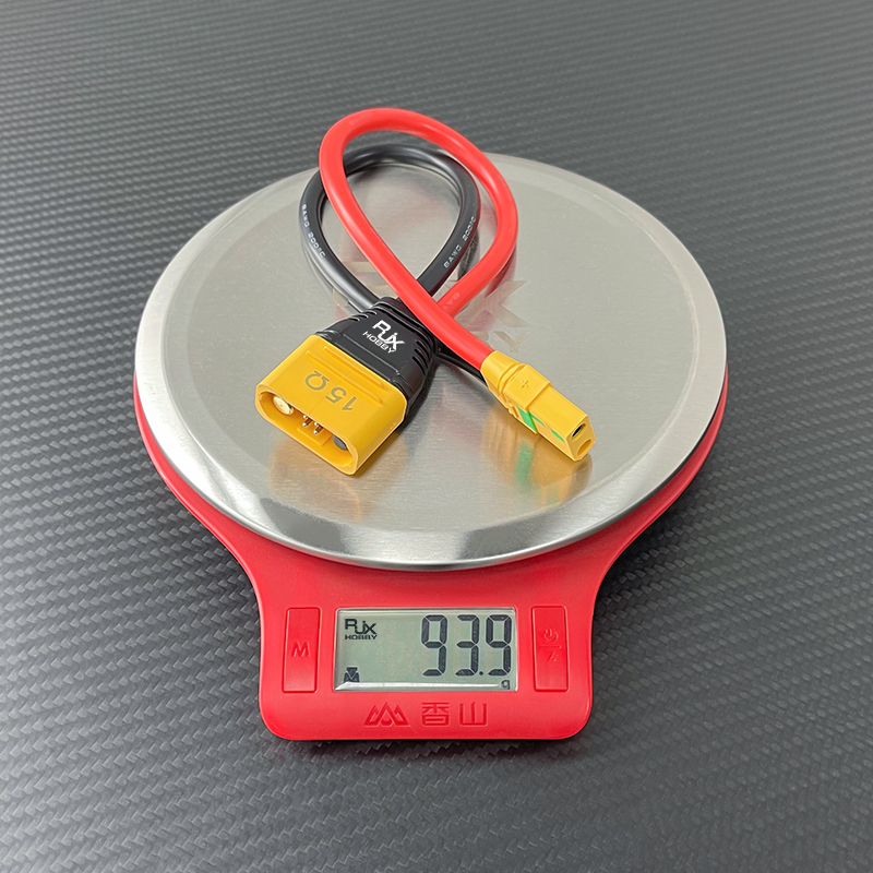 RJX 1pcs AMASS AS150U Male to XT90S Plug Female 8AWG 250mm RC Charger Extension Cable Battery Extension Cable