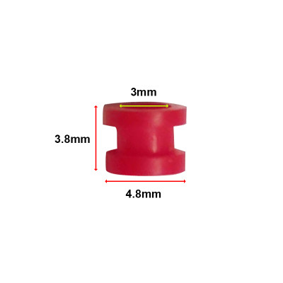 RJX 100pcs 3x6x3.5m / 3x4.8x3.8mm Damping Balls AV Shock Absorber Ball Damper Anti-Vibration Ball