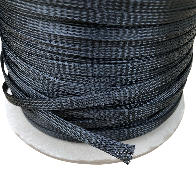 RJX 100M Braided Cable Sleeve Black Insulated PET Expandable Sheathing 3-40mm Wire Protection