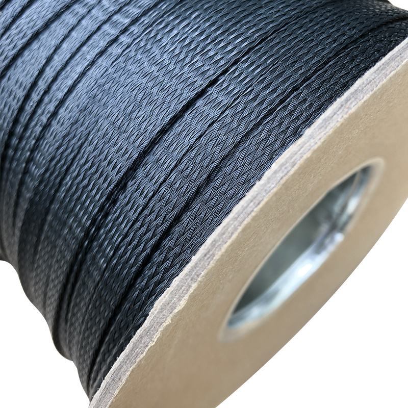 RJX 100M Braided Cable Sleeve Black Insulated PET Expandable Sheathing 3-40mm Wire Protection