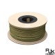 RJX 100M 4-40mm soft cotton Nylon Sleeve Wire Cable Protecting Nylon Braided High Density wire protection army green