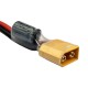 RJX 2pcs XT60 Male Plug Connector Pigtail Power Cord with 35V 470UF Capacitor 14AWG Silicone Wire 10cm for RC FPV Drone