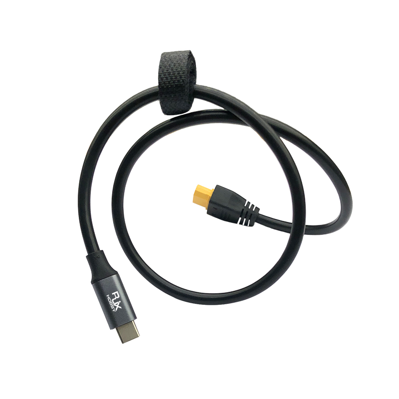 RJX 1pcs SC100 Type-C to XT60 Charging Cable for toolkitrc M7 M6 M6D M8S Charger