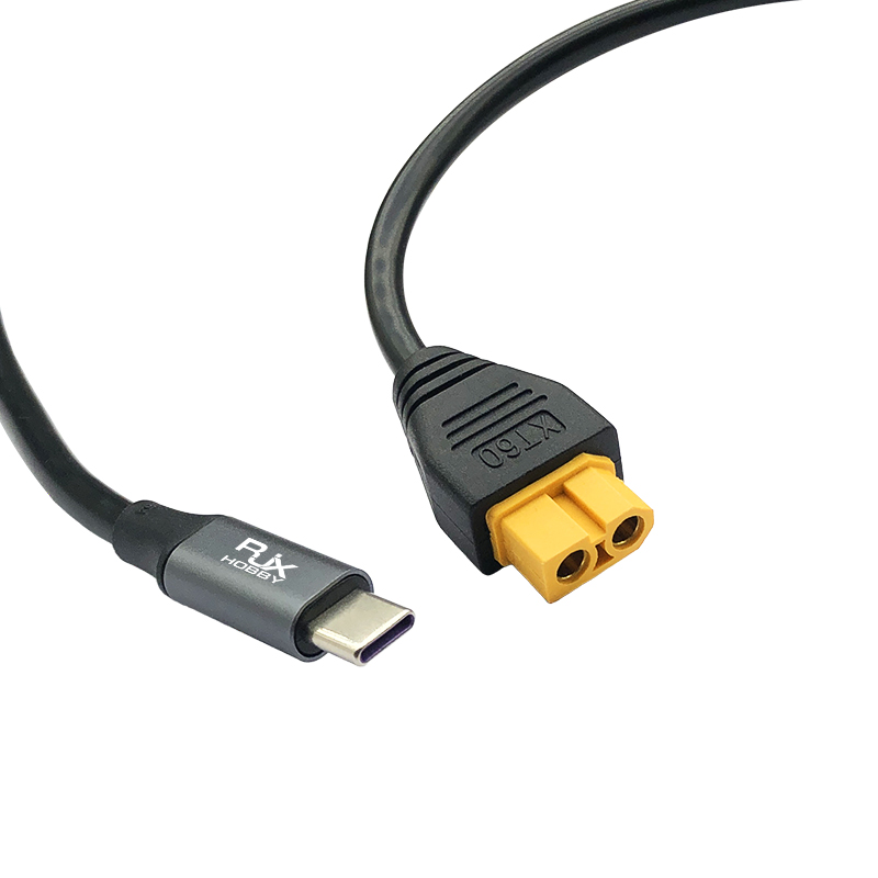 RJX 1pcs SC100 Type-C to XT60 Charging Cable for toolkitrc M7 M6 M6D M8S Charger