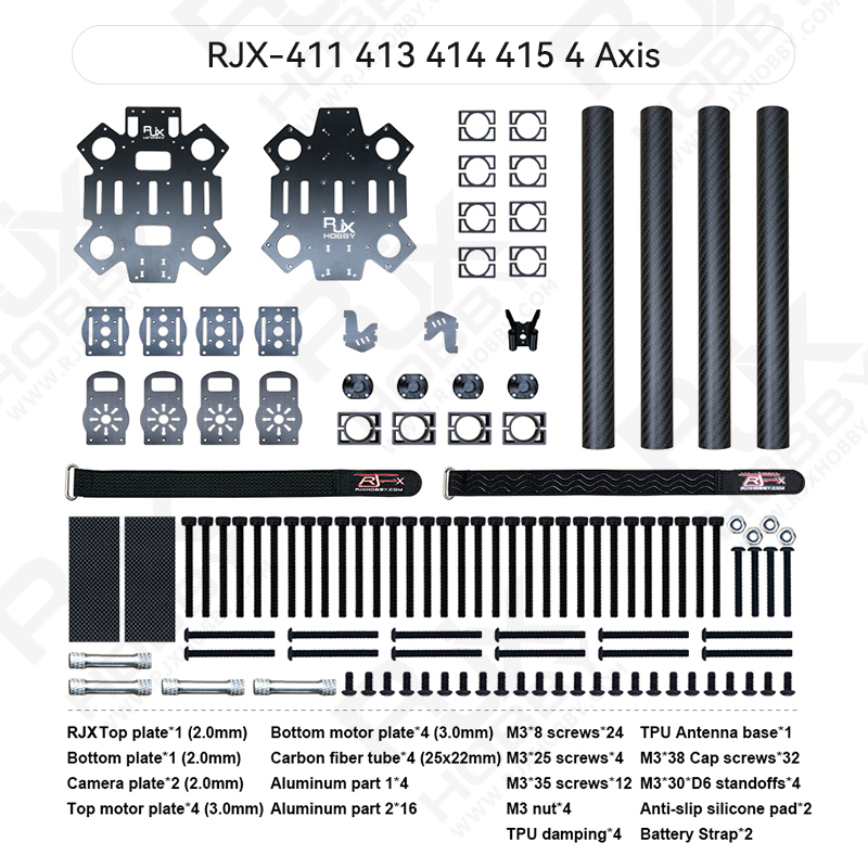 RJX-411 413 414 415 4 Axis 11inch 13inch 14inch 15inch Frame 