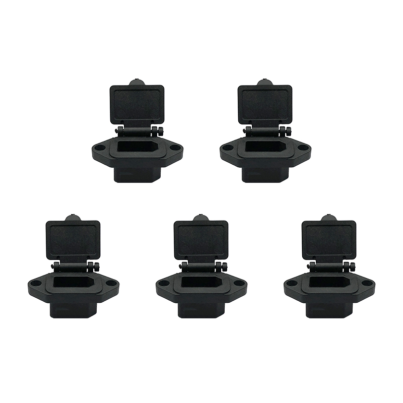 RJX XT90 Male Female Power Connector Fixed Bracket Waterproof T-shaped Plug Socket Spring Cover XT90-S Terminal Brackets Screw Fix
