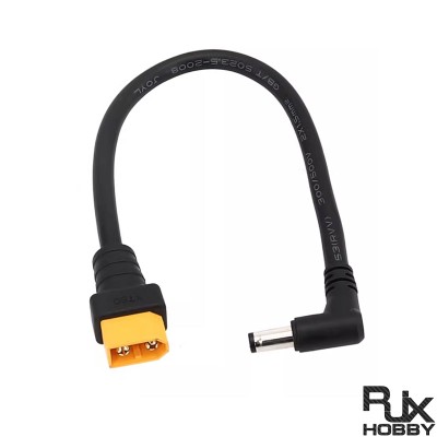RJX 1pcs XT60 Male to DC5525 Power Cord for Safe and Stable High Current Operations 60 Charging Cable