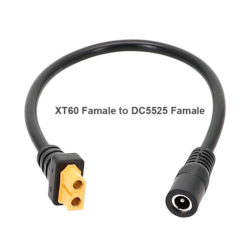 RJX 1pcs XT60 Male Female Connector to DC5525 Male Female Power Cable 