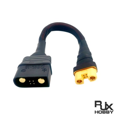 RJX 1pcs QS9L Male to AS150U Female Connector for RC Plant Agriculture UAV Lipo Battery Balance Charger Adapter Cable