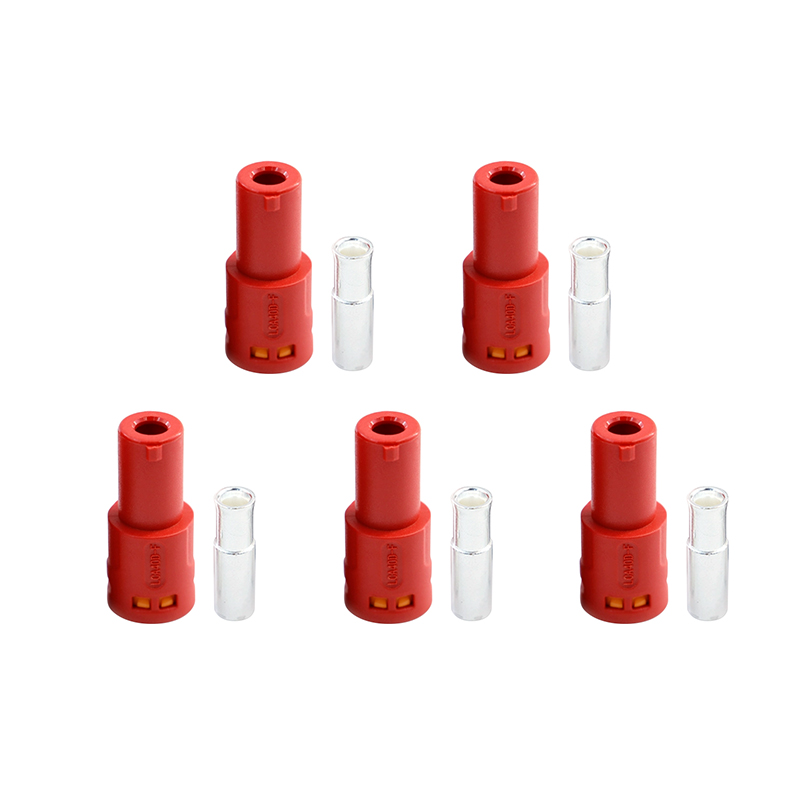 RJX 5pcs Amass LCA40D Male Female DC Plug High Current Single PIN Riveted Crimping Connector