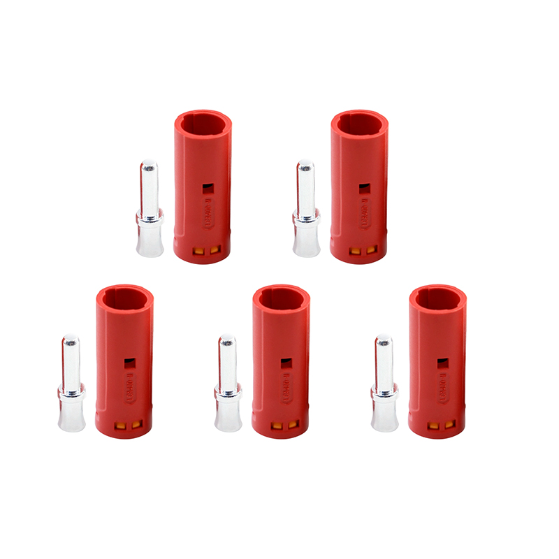 RJX 5pcs Amass LCA40D Male Female DC Plug High Current Single PIN Riveted Crimping Connector