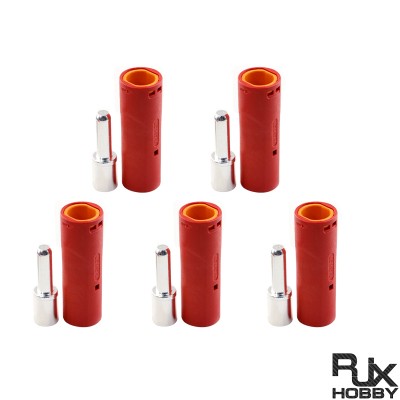 RJX 5pcs Amass LCA60 Male Female DC Plug High Current Single PIN Riveted Crimping Connector
